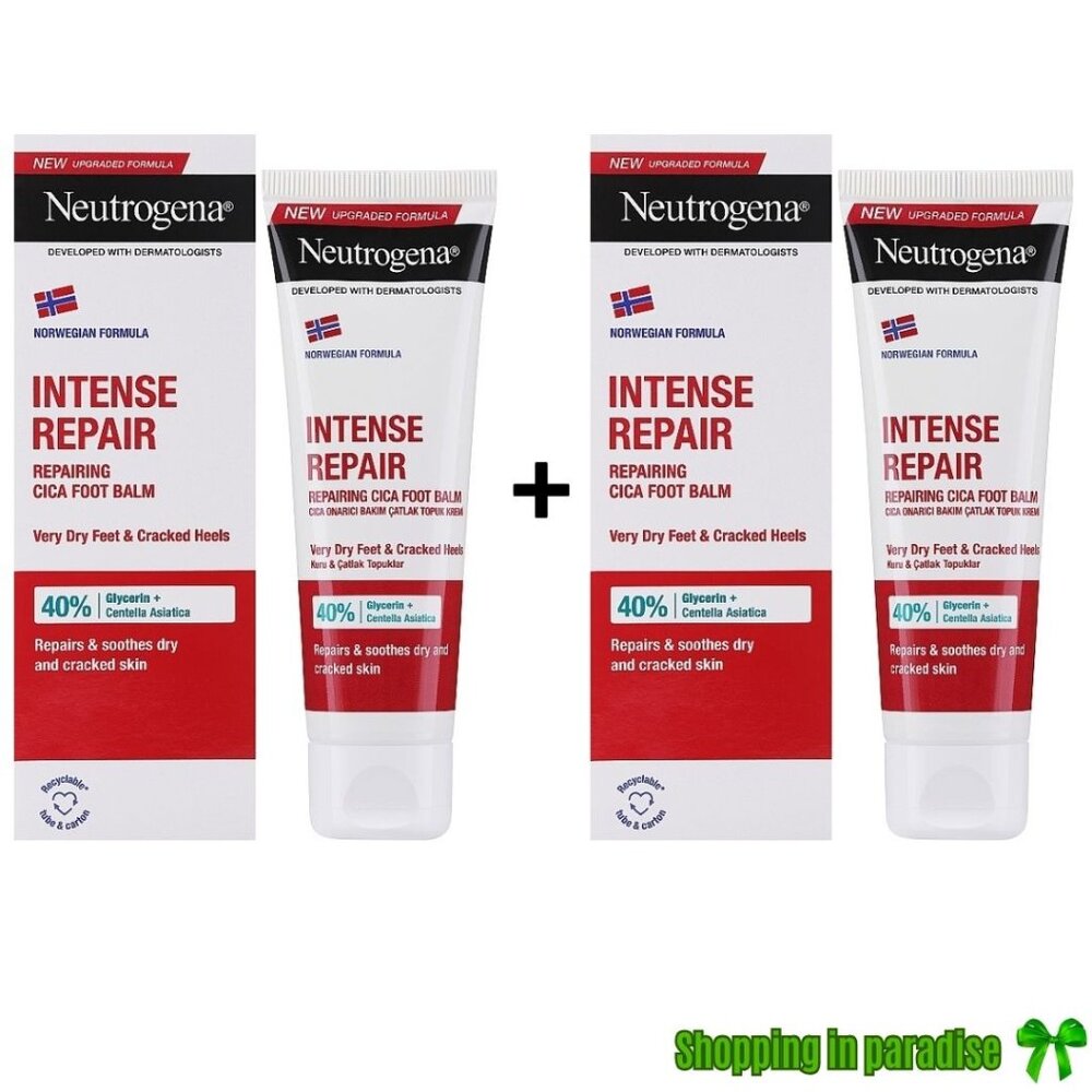 2 X Neutrogena Norwegian Intense Repair🔥NEW UPGRADED FORMULA🔥Foot Cream  50 ml